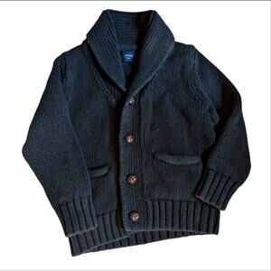 Gap Toddler 3T Unisex Classic Black Button Down Cardigan Sweater